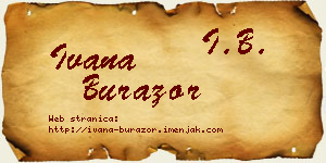 Ivana Burazor vizit kartica